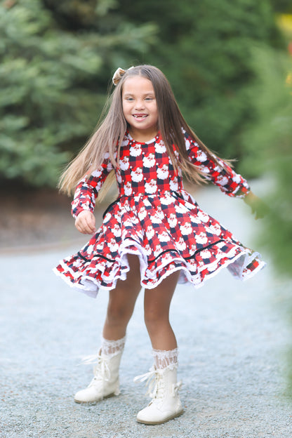 Buffalo Plaid Santa Ruby Presale