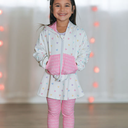 Love Hearts 3 Piece Athletic Set