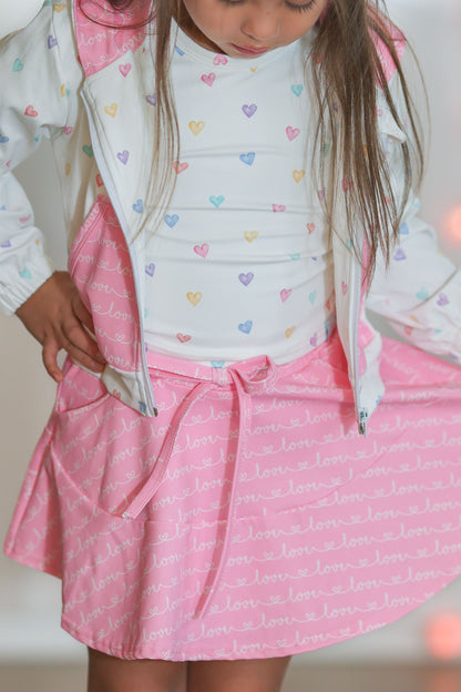 Love Hearts 3 Piece Athletic Set