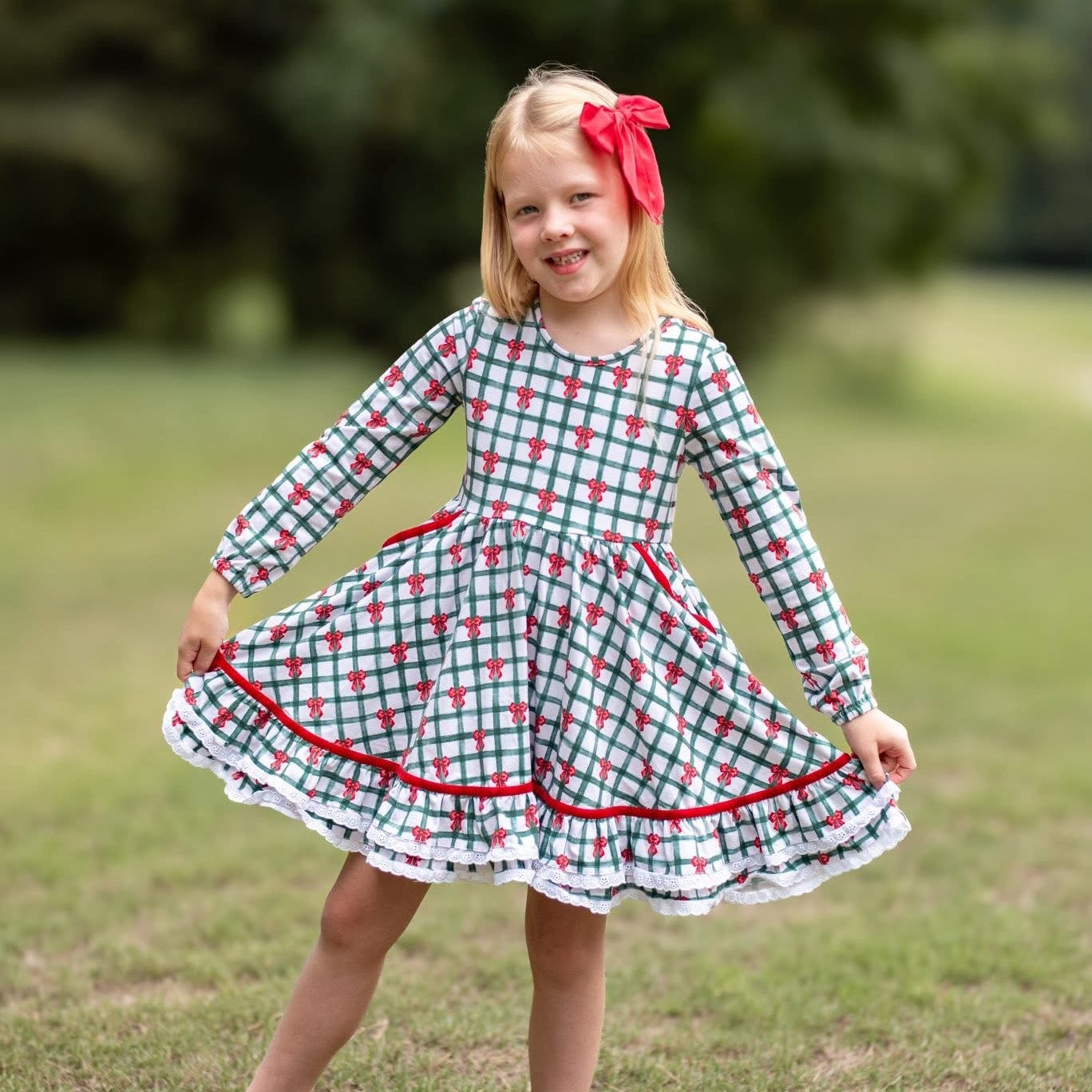 Bow Plaid Ruby Presale