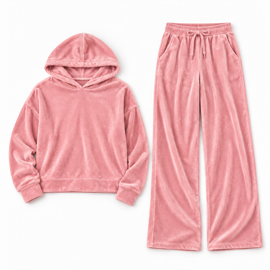 Wrapped In Stars Wide Leg Velour Set Preorder (kids+adult sizes!)
