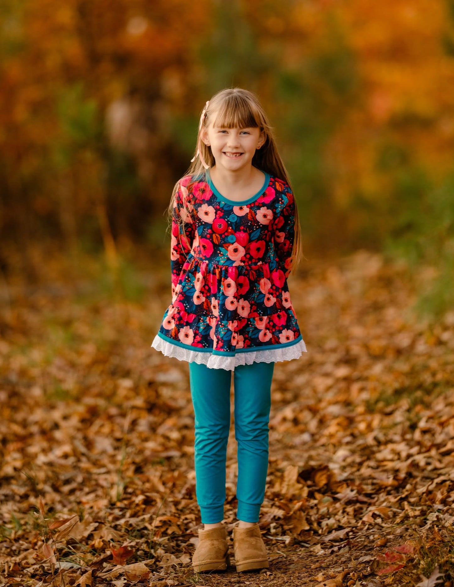 LPK Winter Floral Tunic Set