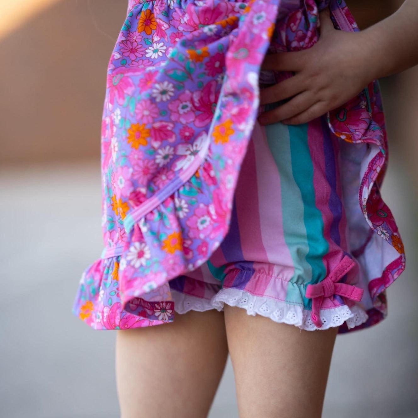 Pink Leggings or striped shorties or bloomers Preorder