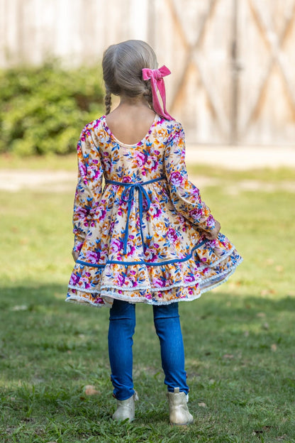 Jewel toned  floral Laila Set