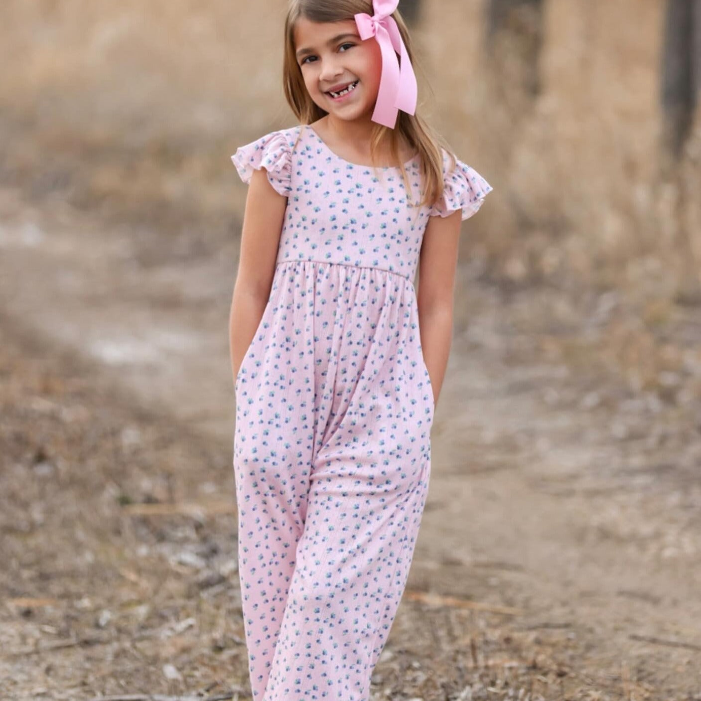 Blueberry Pointelle Romper Preorder