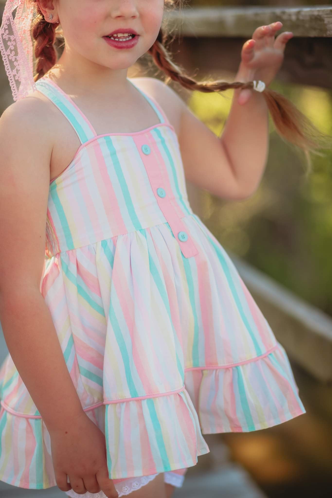 Sunset Stripes Tunic Set