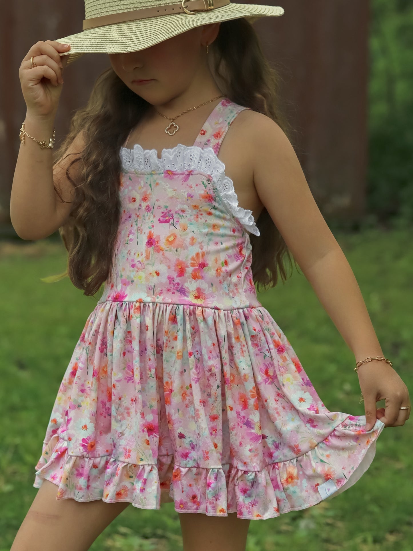 LPK Watercolor Floral Tunic Set