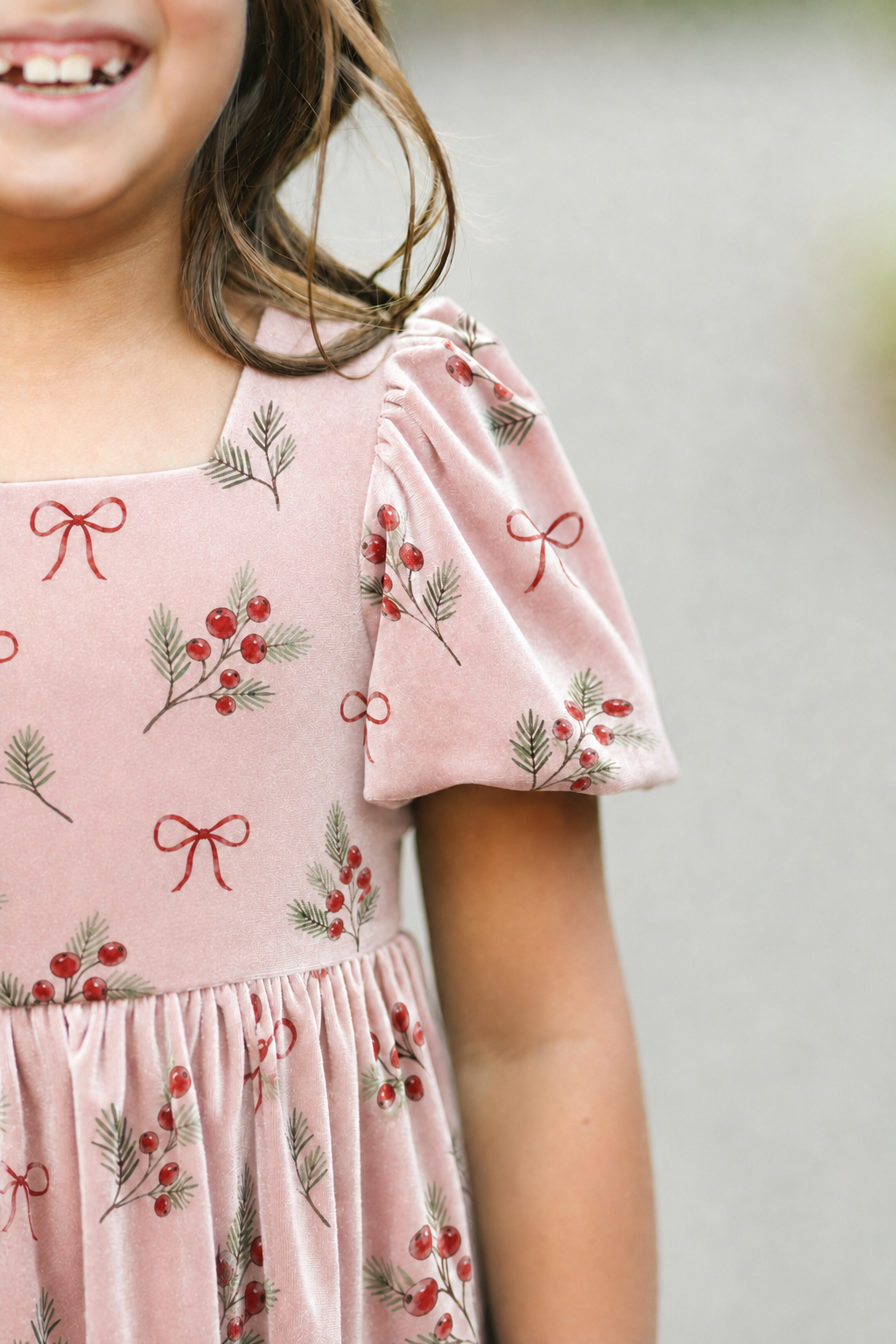 Holly Berry Annie Velvet Twirl Dress Preorder CDU26