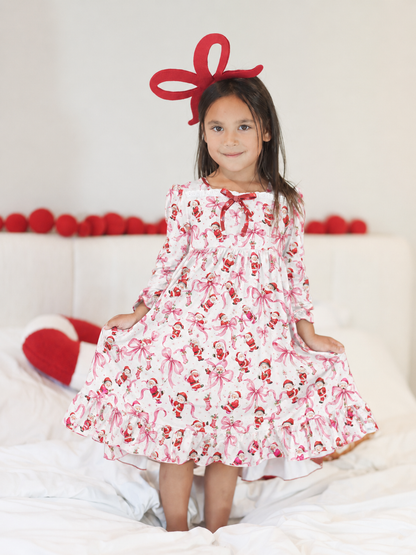 Maxi gown Santa Bows Preorder (FH26)