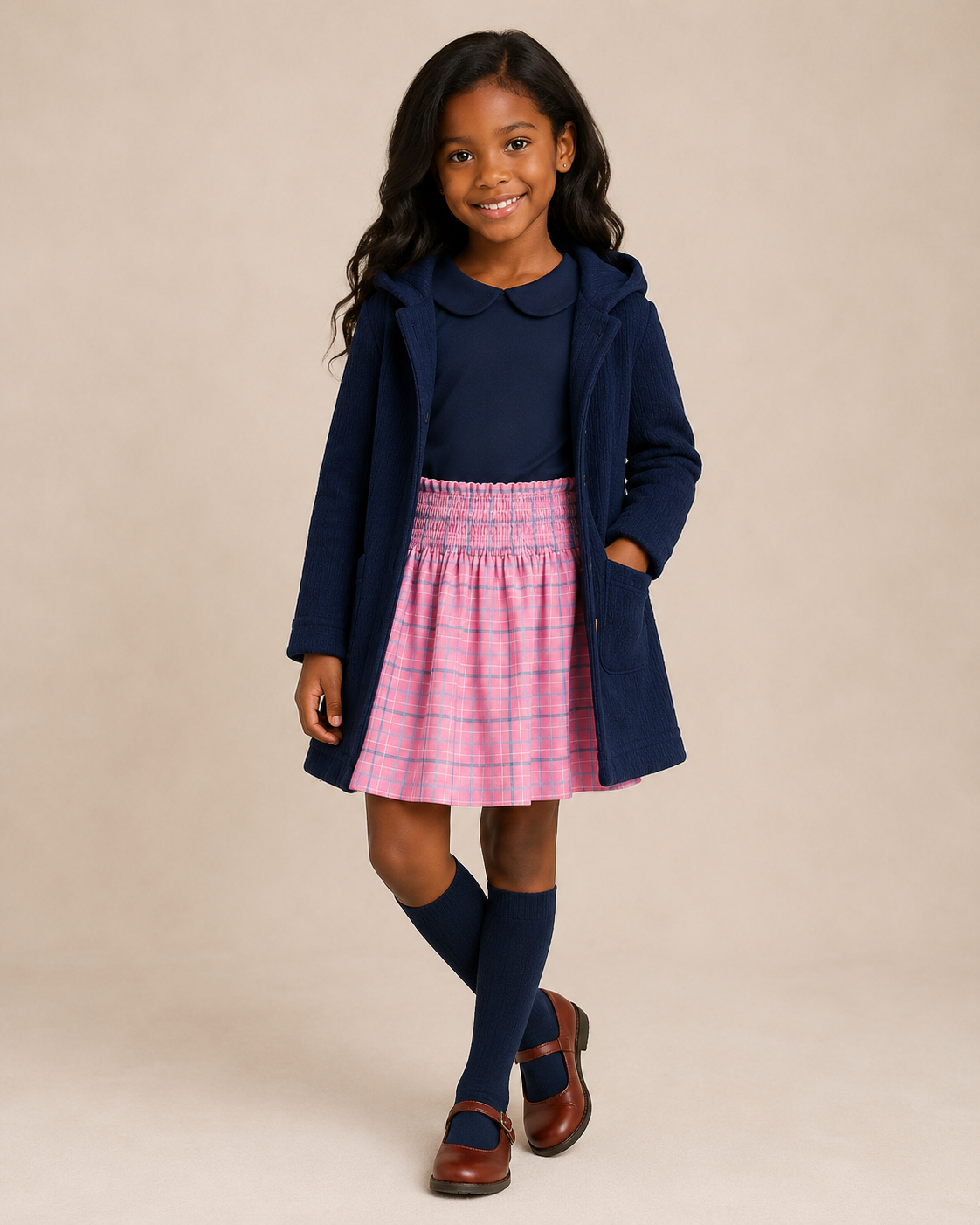 Knit Plaid Skorts Fall Separates Preorder (3 options)