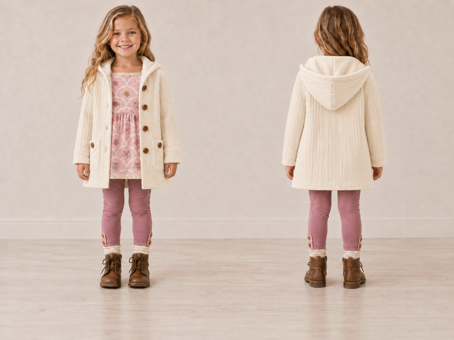 Signature Long Hooded Cardis (girls and women sizes)) Preorder (FTF26)