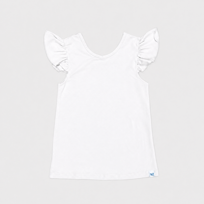BTS Flutter Sleeve Shirts (pencil affirmation & blue)