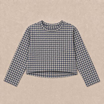 Boxy Shirts-long or short sleeve (Pumpkins & Gingham Preorder)
