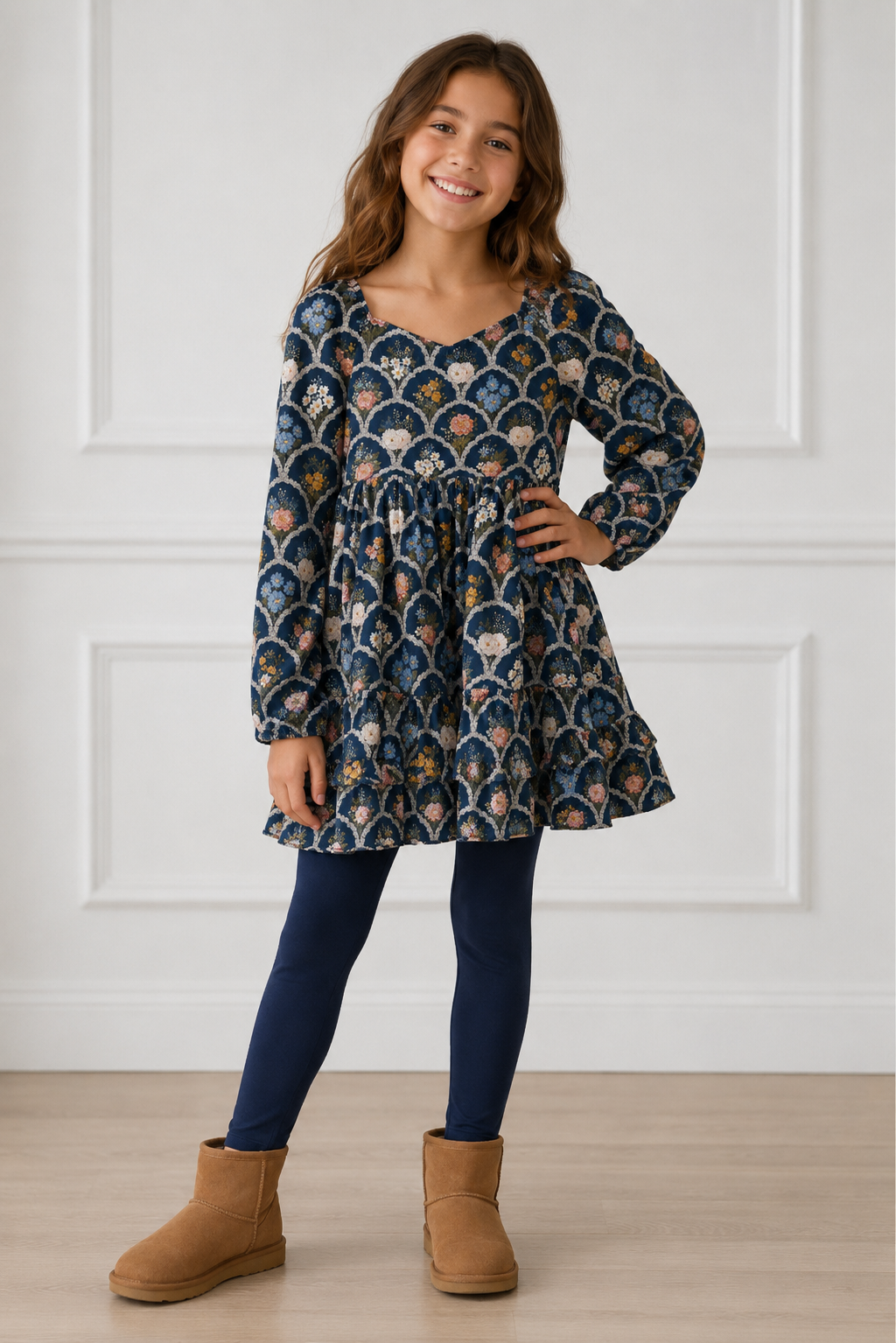 LPK Navy Scallop Aria Twirl 3 Piece Set Presale