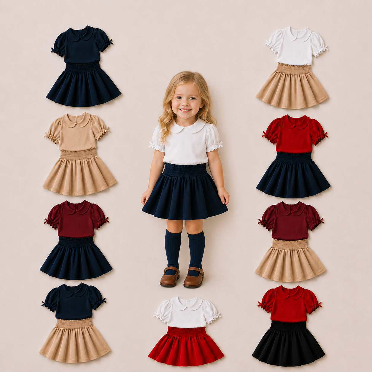 Knit Skorts Fall Separates Preorder (4 colorways)