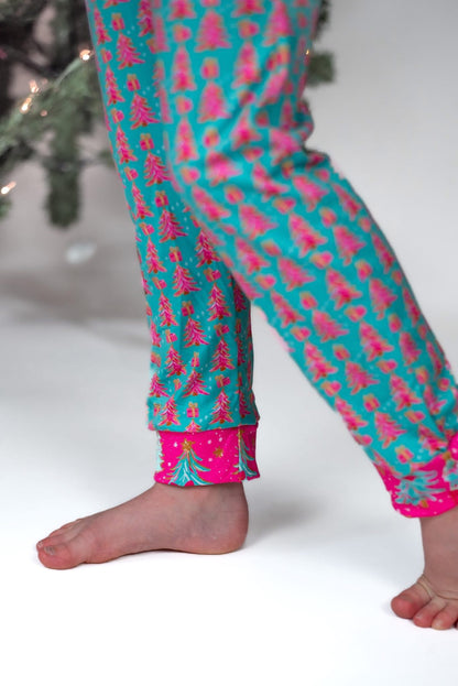 LPK Trees & Bows Jogger Set