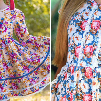 Jewel toned  floral Laila Set