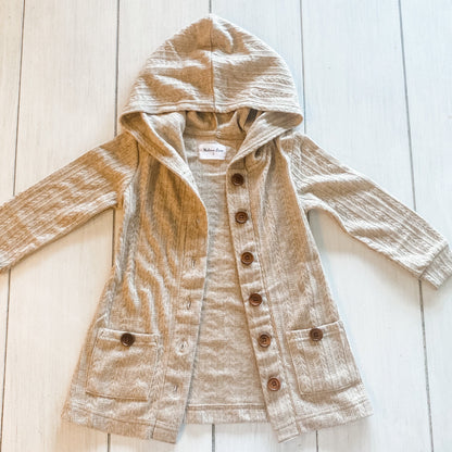 Kid & Adult Hooded Cardigans (Pink, cream or Carmel)