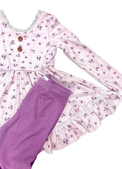 Dusty Pink Floral Adele Set