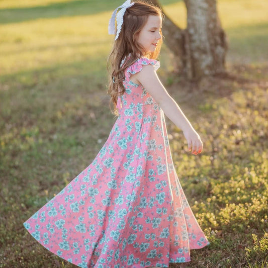 Pink Plumeria Maxi Adele