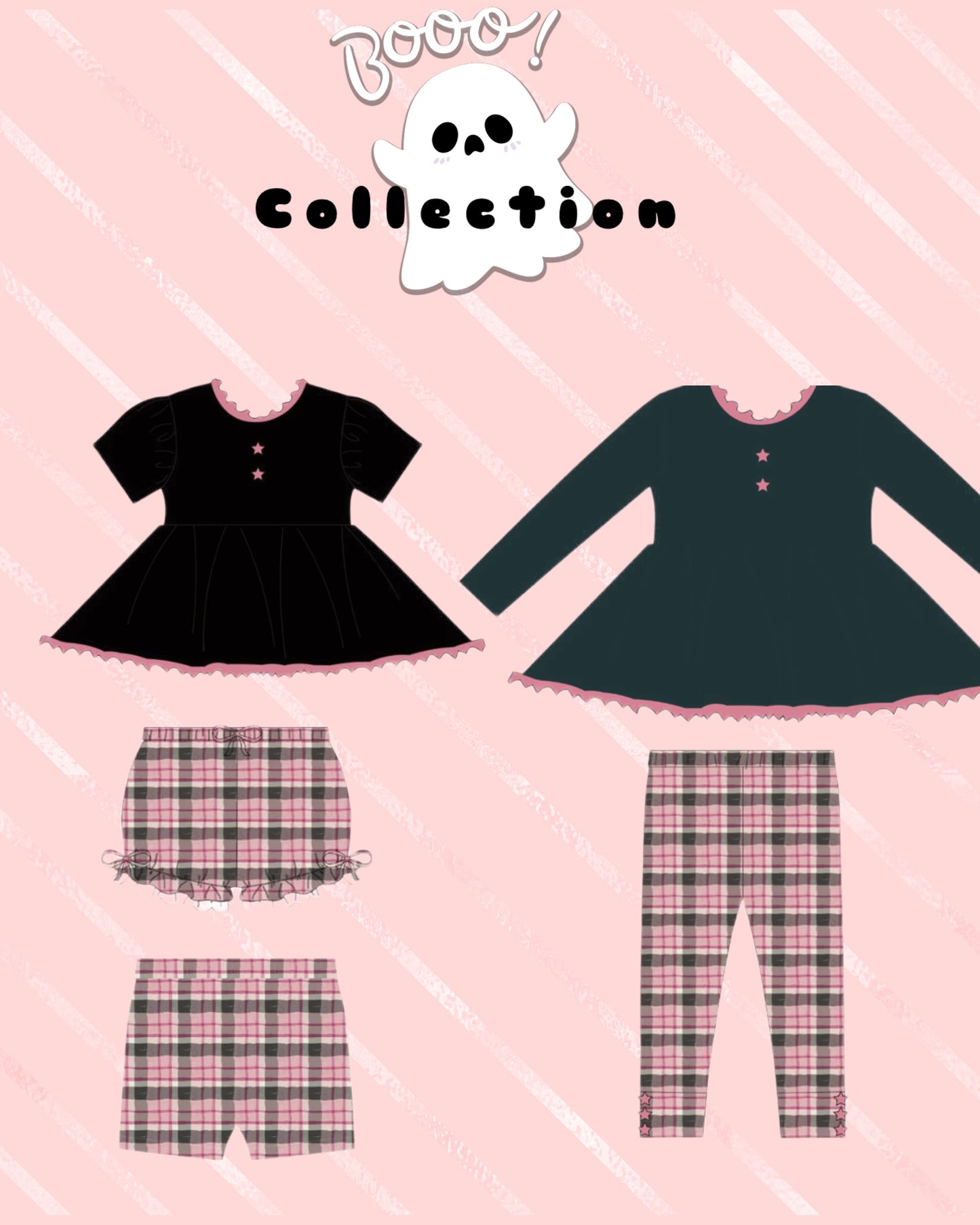 Boo Plaid Leggings/bloomers/shorties Preorder
