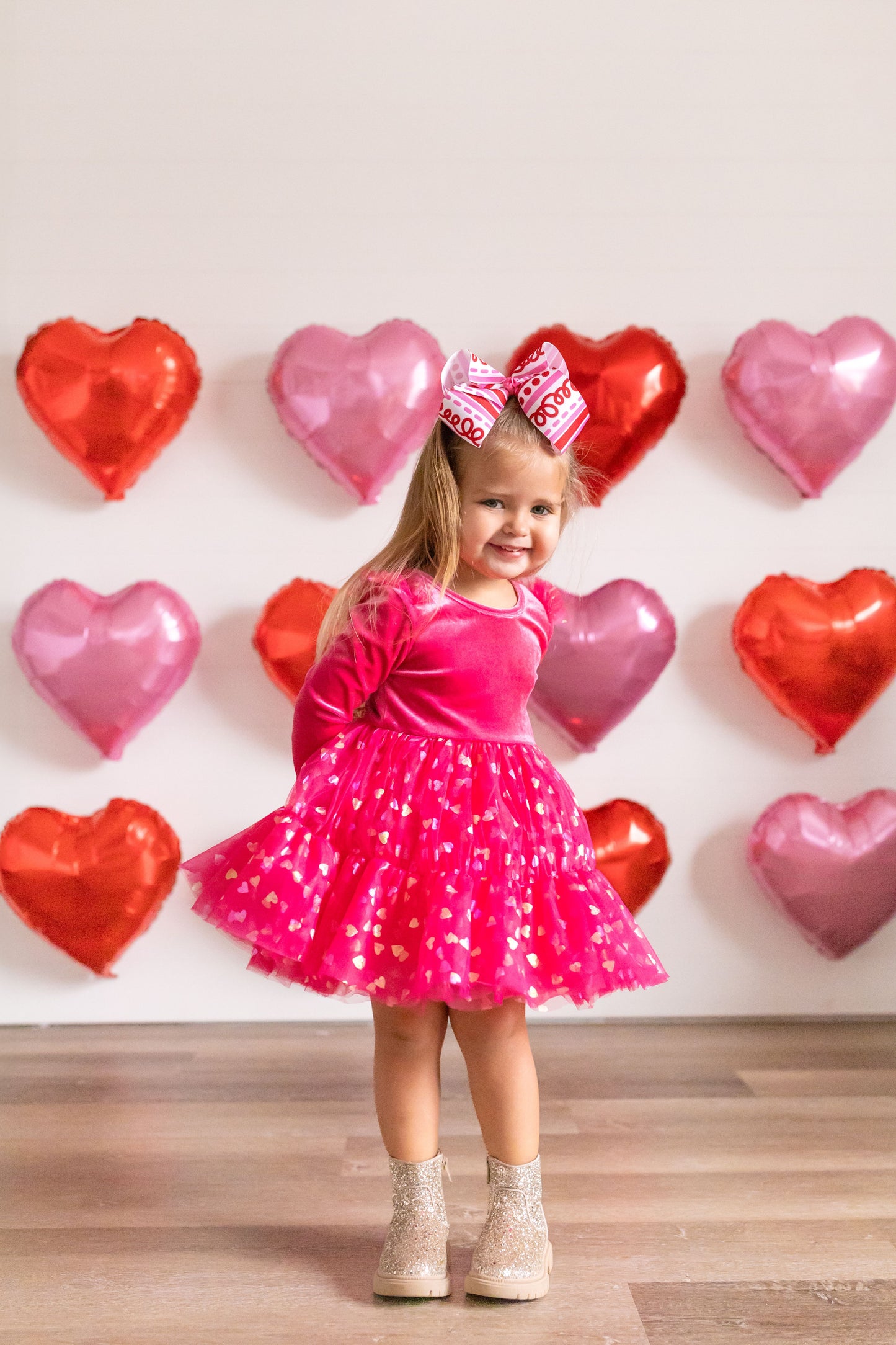 Shimmering Hearts Twirl Dress Preorder