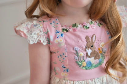 Pink Floral Sawyer Set (choice of length and chest design)
