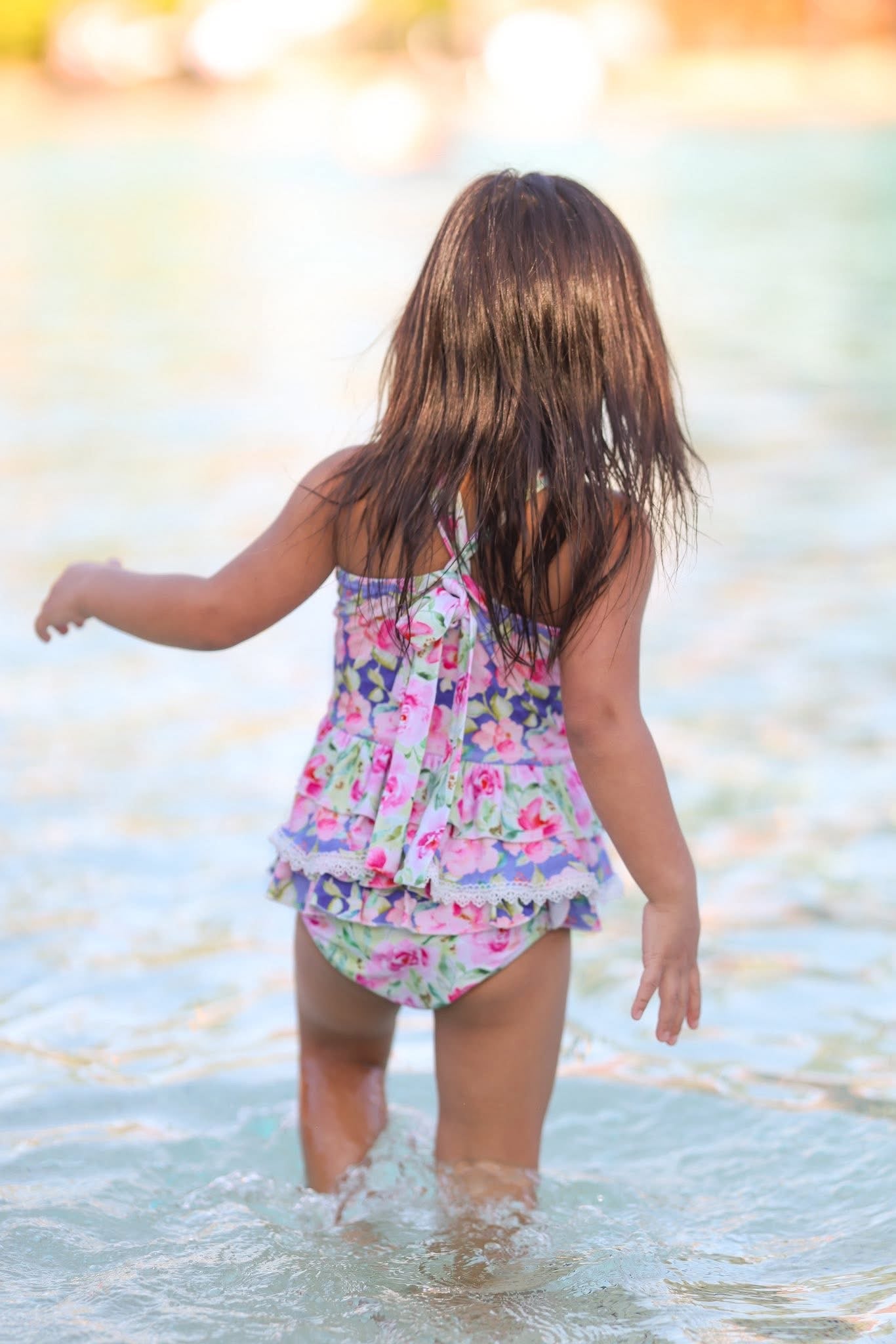 Pops of Floral Tankini Set
