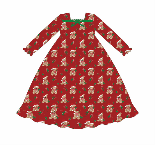 Classic Teddy Bear Maxi Gown Preorder