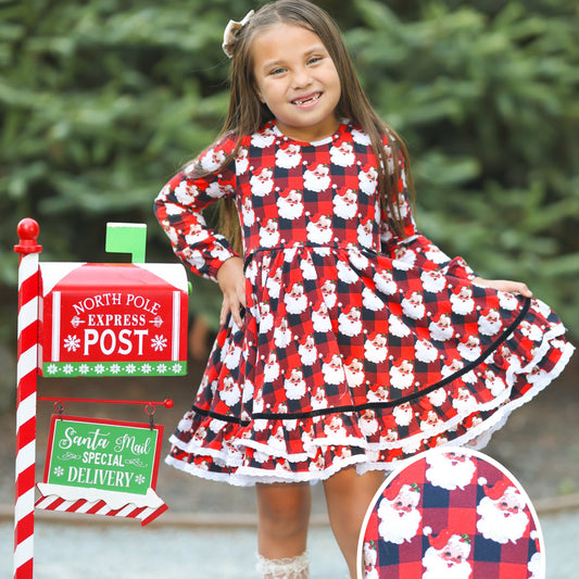 Buffalo Plaid Santa Ruby Presale