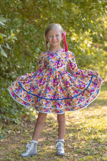 Jewel toned  floral Laila Set