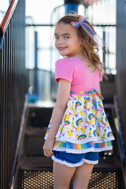 Crayon Rainbow Tunic Sets