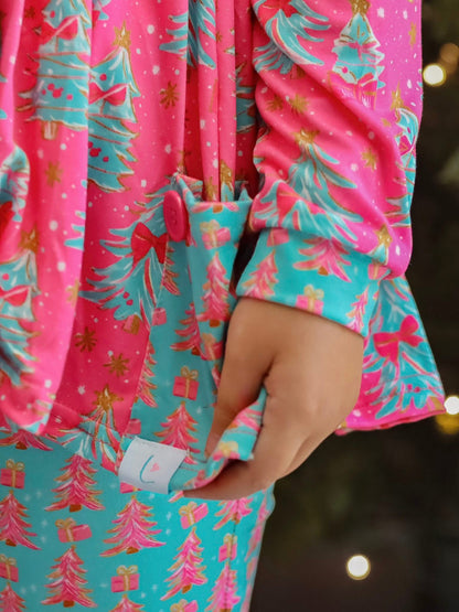 LPK Trees & Bows Jogger Set