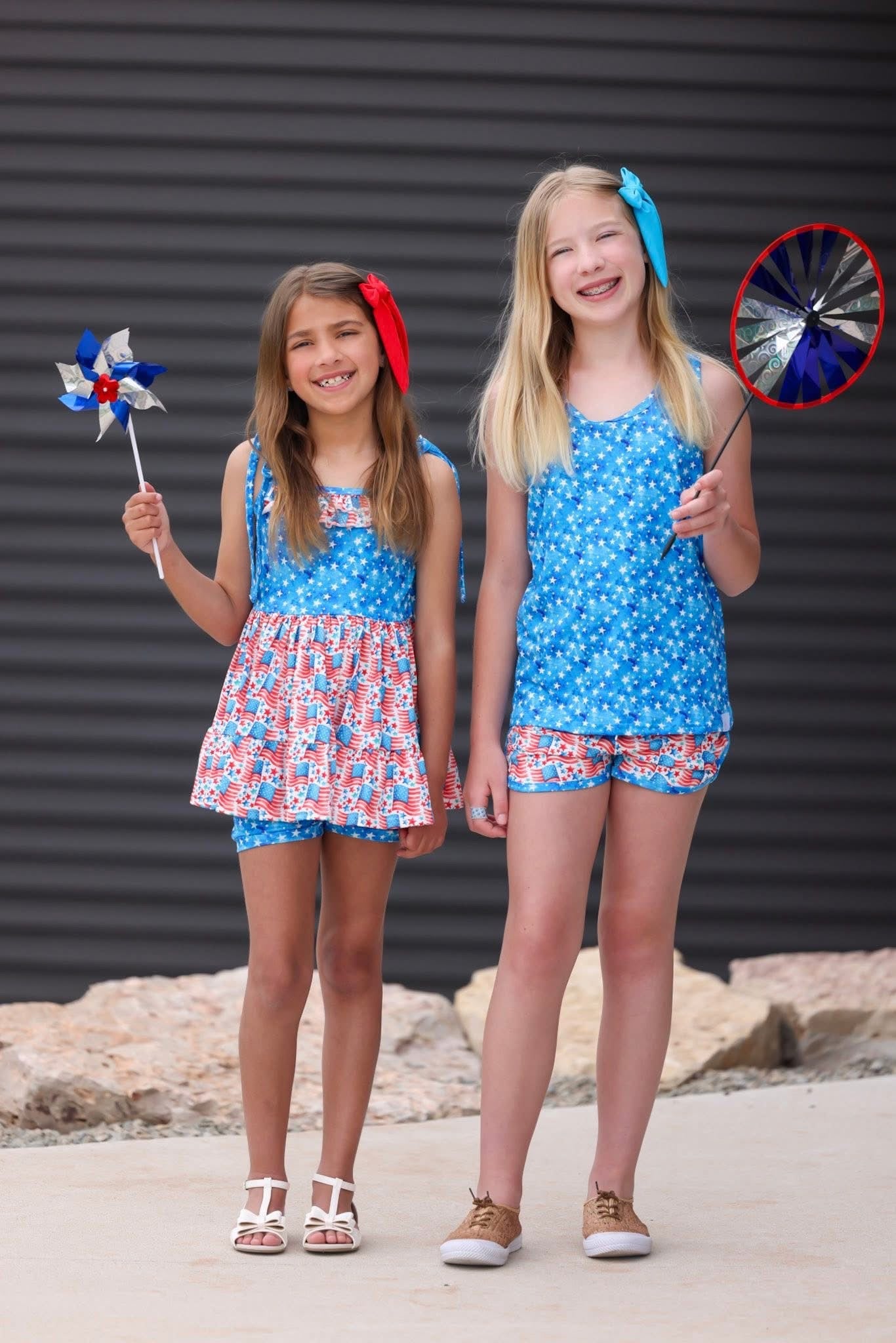 LPK Stars & Stripes Athletic shorts set