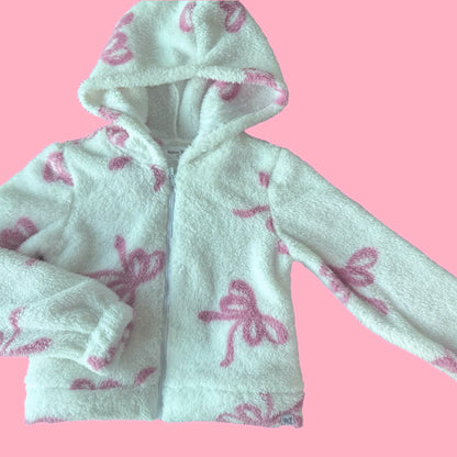 Bow Sherpa Hoodie Presale (kid and adult sizes)
