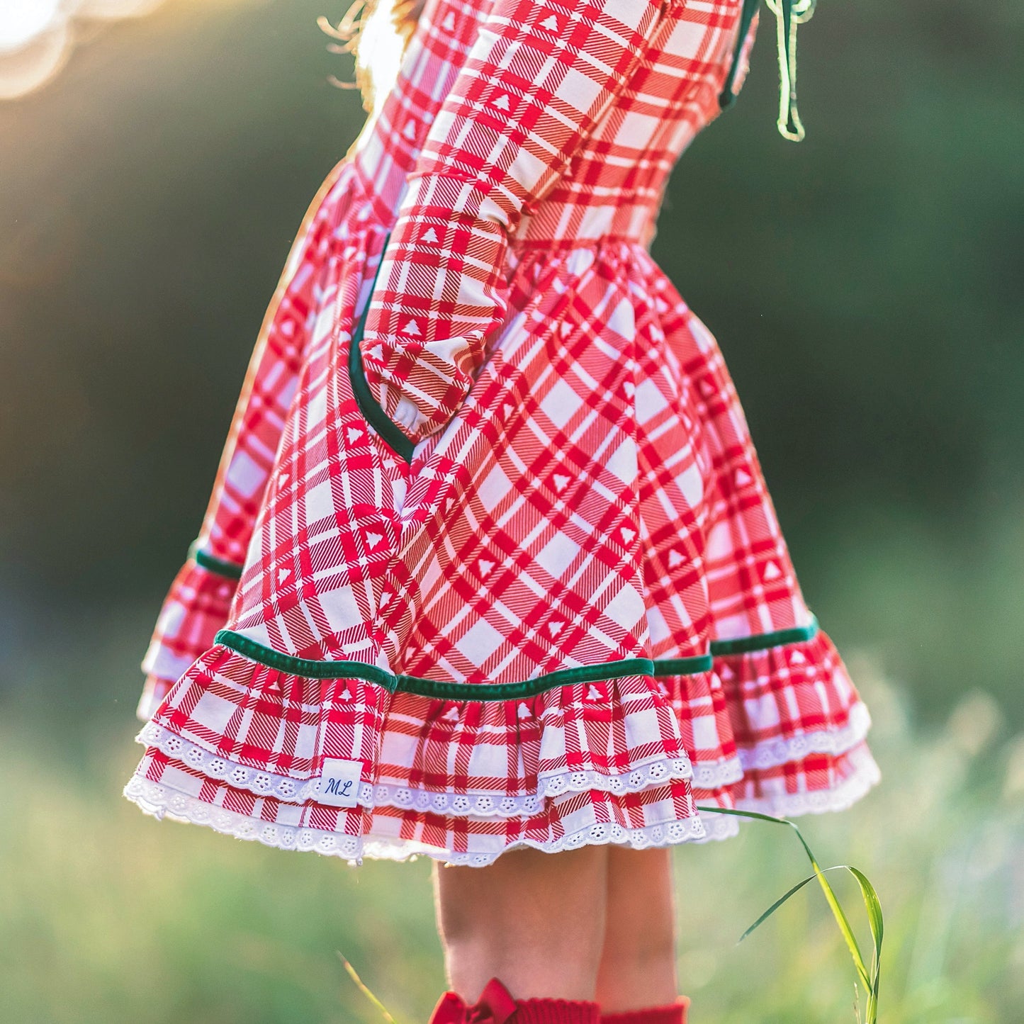 Plaid tree Ruby Twirl Dress (one size 4)