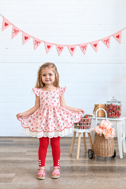 Bows & Hearts Sammy Tunic Set (short or long sleeve) Preorder (LOVE27)