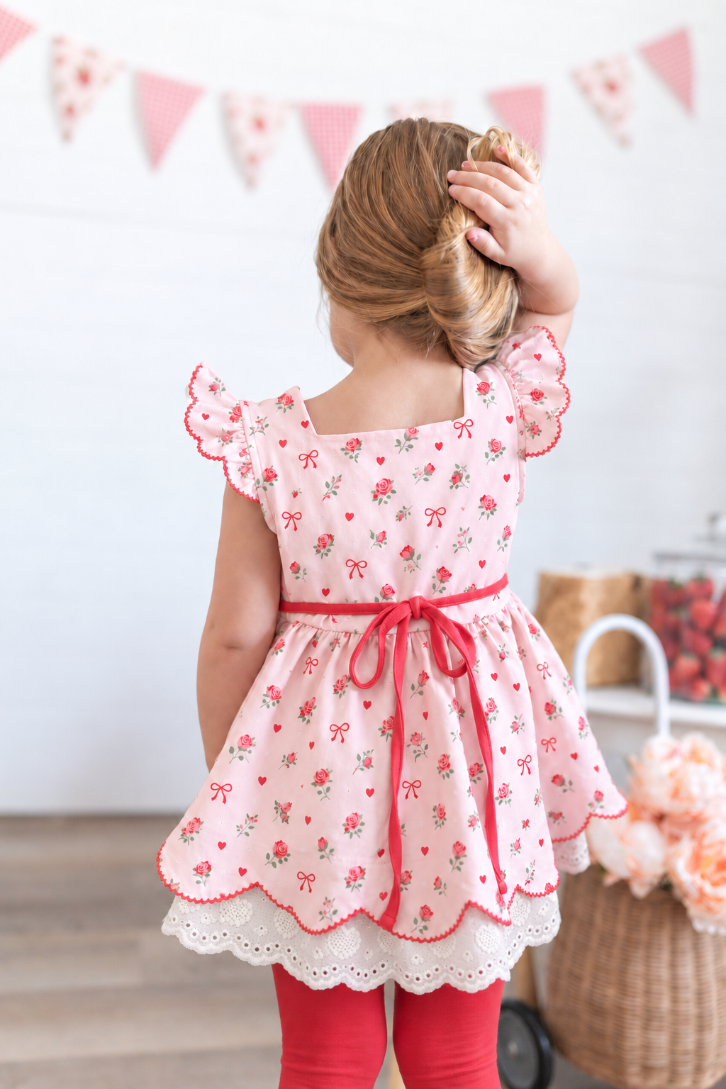 Bows & Hearts Sammy Tunic Set (short or long sleeve) Preorder (LOVE27)