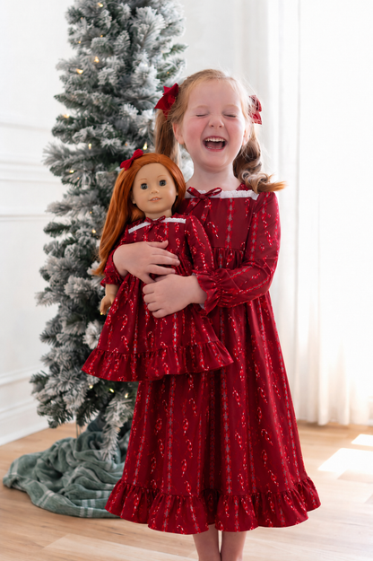 Maxi gown Candy Cane Bows Set Preorder (FH26)