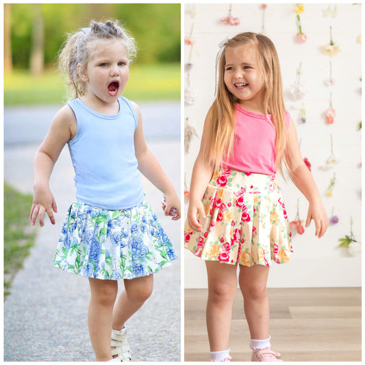 Floral Tennis Skorts Sets