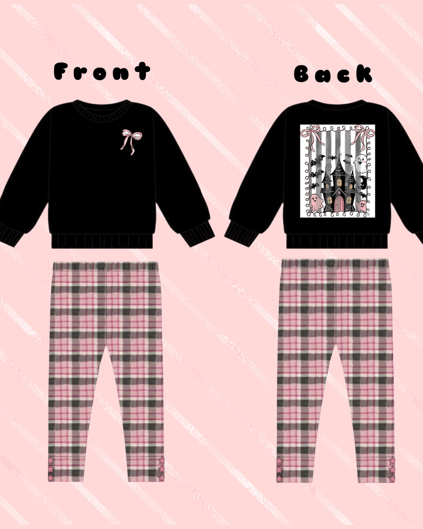 Boo Plaid Leggings/bloomers/shorties Preorder