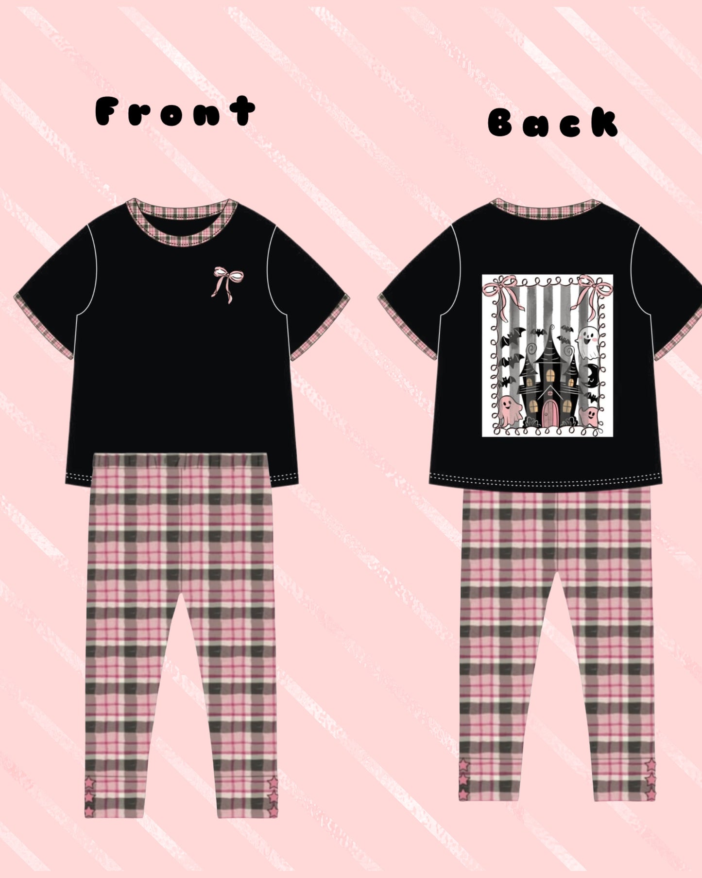 Boo Plaid Leggings/bloomers/shorties Preorder