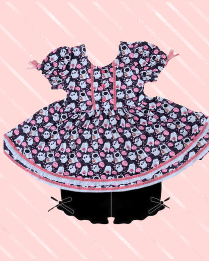 Boo Cat Tunic Preorder Long or Short sleeve (bottoms separate)
