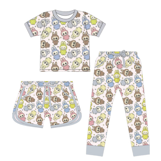 LPK Macaroon stars Cozy Set Short sleeve (shorts or joggers)