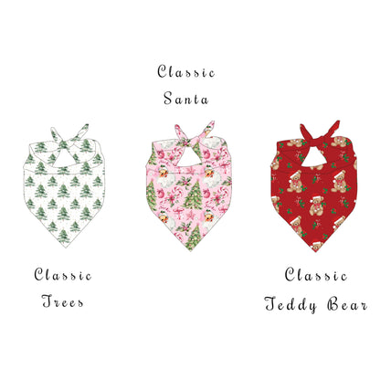 Classic Christmas Pet Bandana Preorder