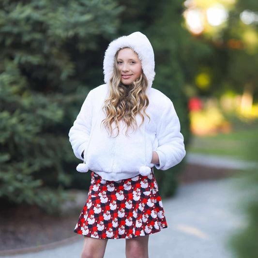 Winter White Fur Hoodie Presale