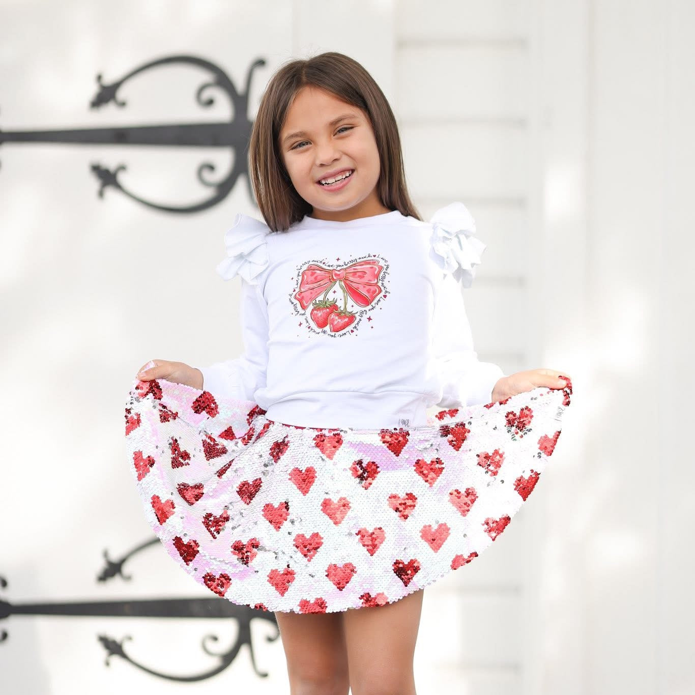 Sequin Heart Skort Presale