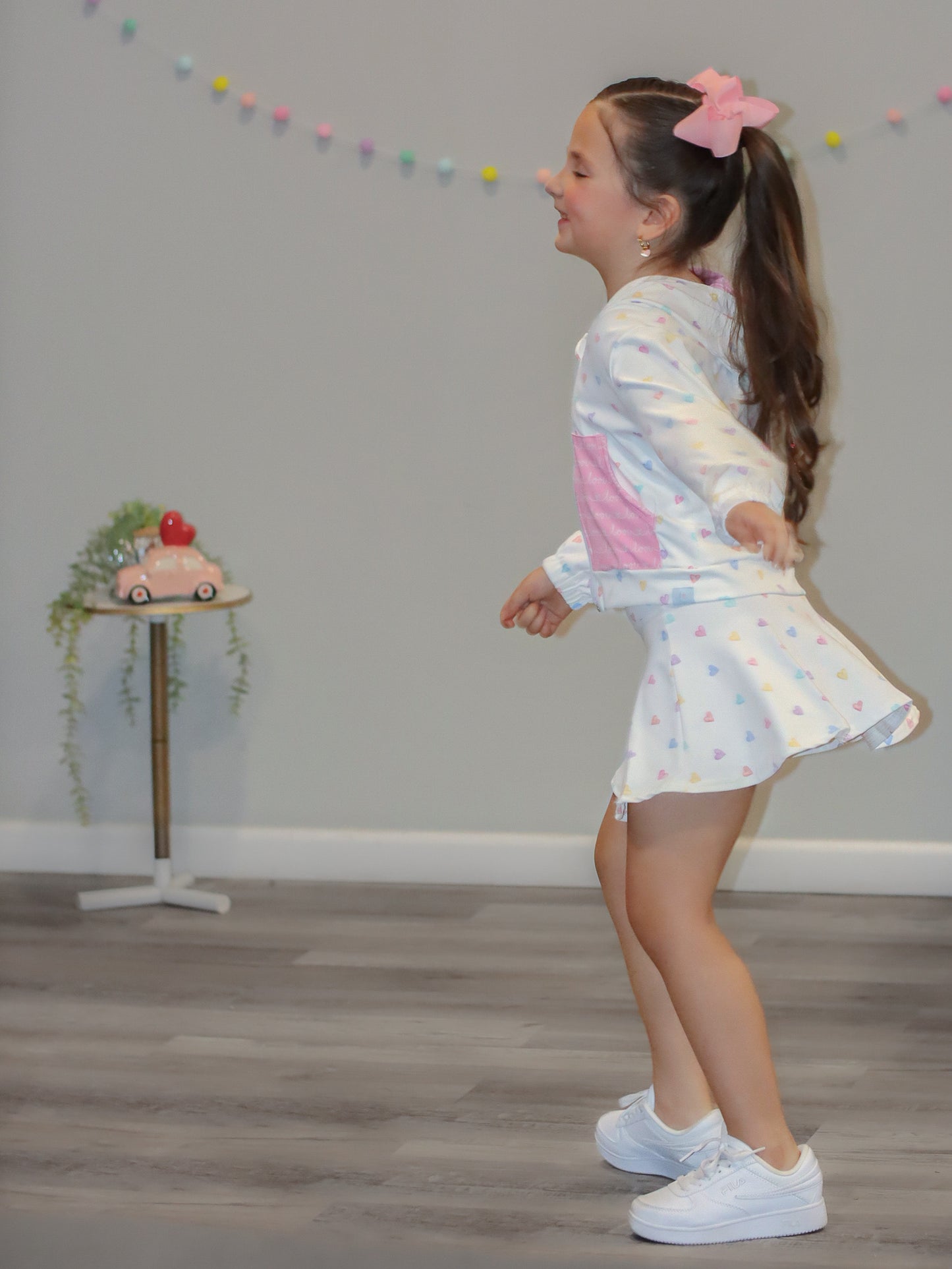 Love Hearts 3 Piece Athletic Set