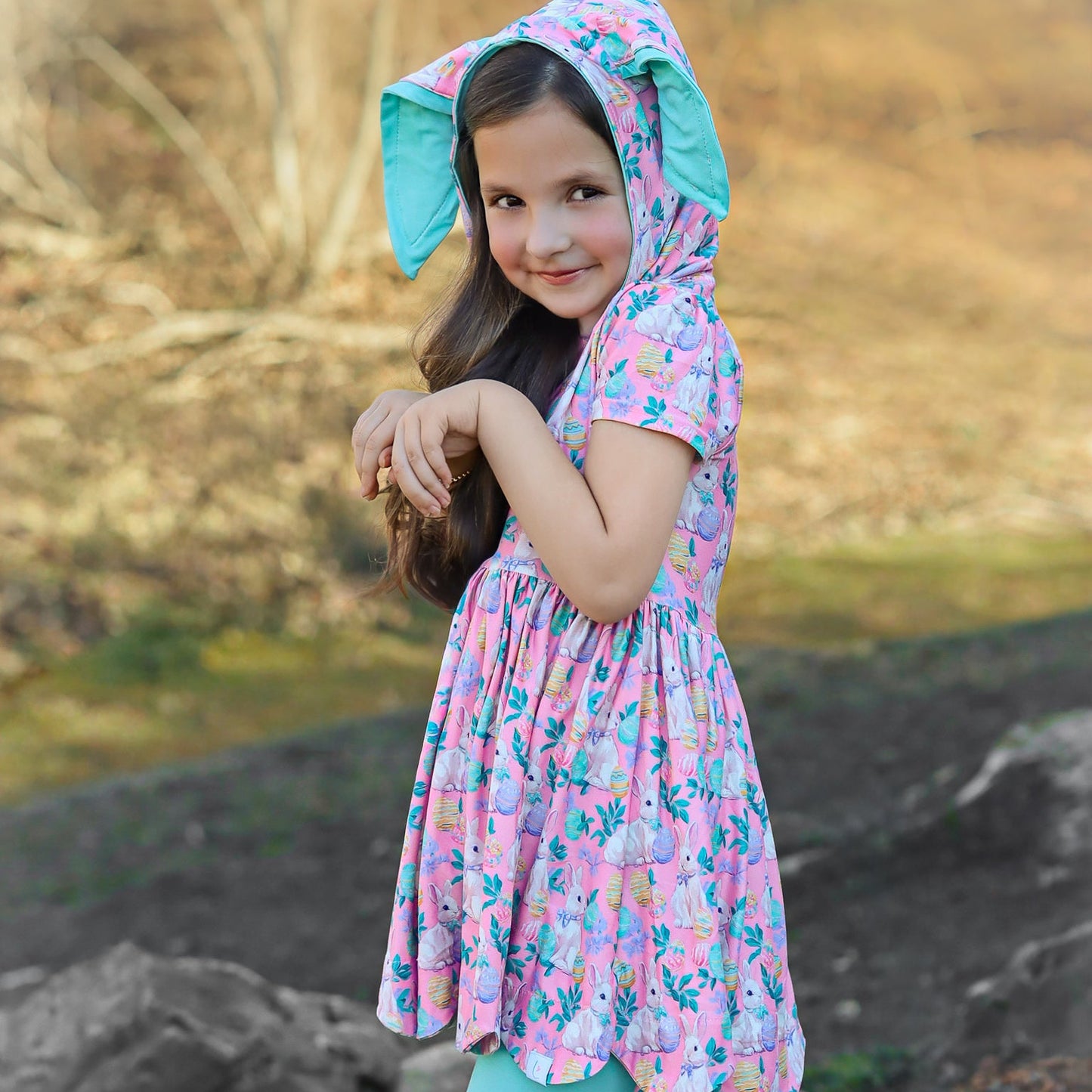 LPK Bunny Hooded tunic set