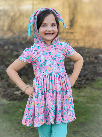 LPK Bunny Hooded tunic set